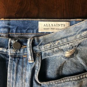 NWOT AllSaints Mazzy straight jean